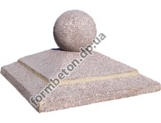 Формы крышек на столб Пирамида с шаром
