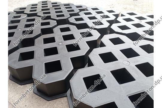 Форма тротуарной плитки газонной решетка под траву